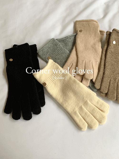 코너 울 gloves [5color]