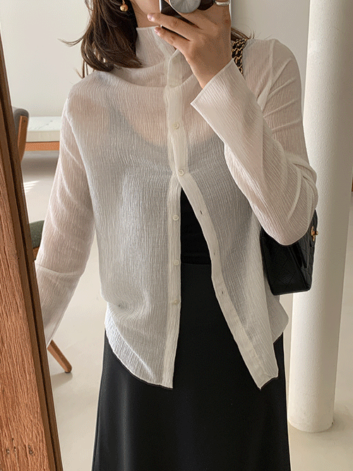 레지아 플리츠 blouse [3color]